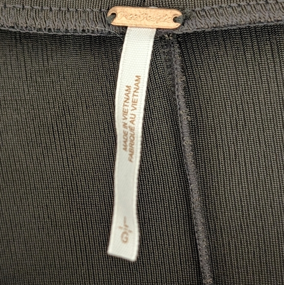 Free People slinky maxi scrunch skirt Sz L Color Black noir (Chocolate Brownish) - Picture 5 of 13